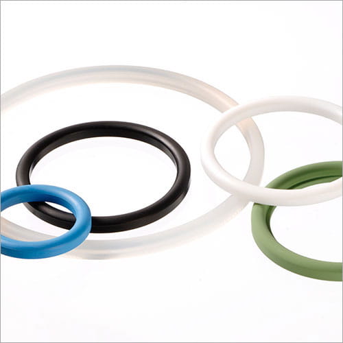 Dairy Coupling Seals from Freudenberg Sealing Technologies in various sizes and colors against a white background 